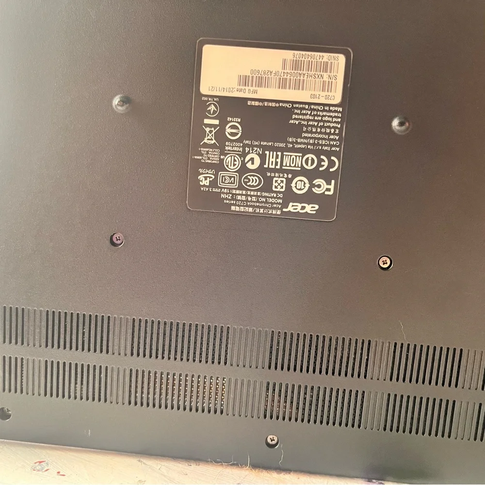 Acer Sleek Gray Laptop